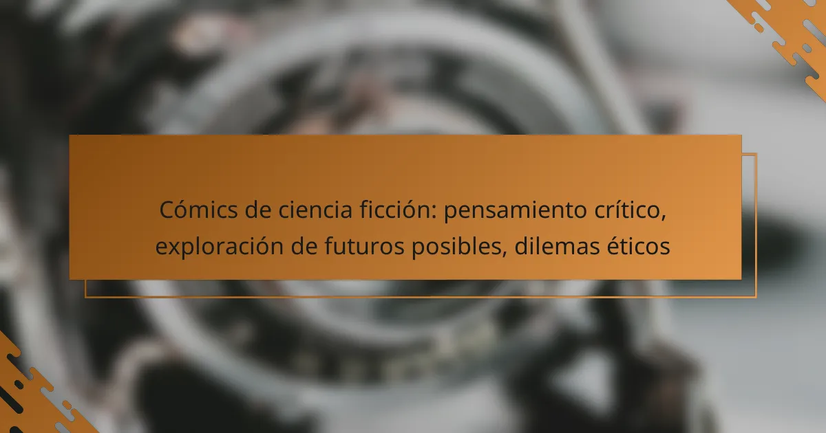 Cómics de ciencia ficción: pensamiento crítico, exploración de futuros posibles, dilemas éticos