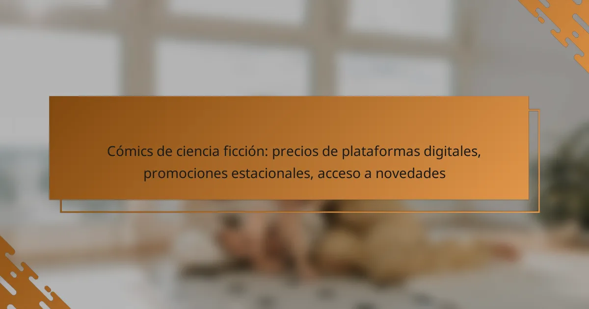 Cómics de ciencia ficción: precios de plataformas digitales, promociones estacionales, acceso a novedades